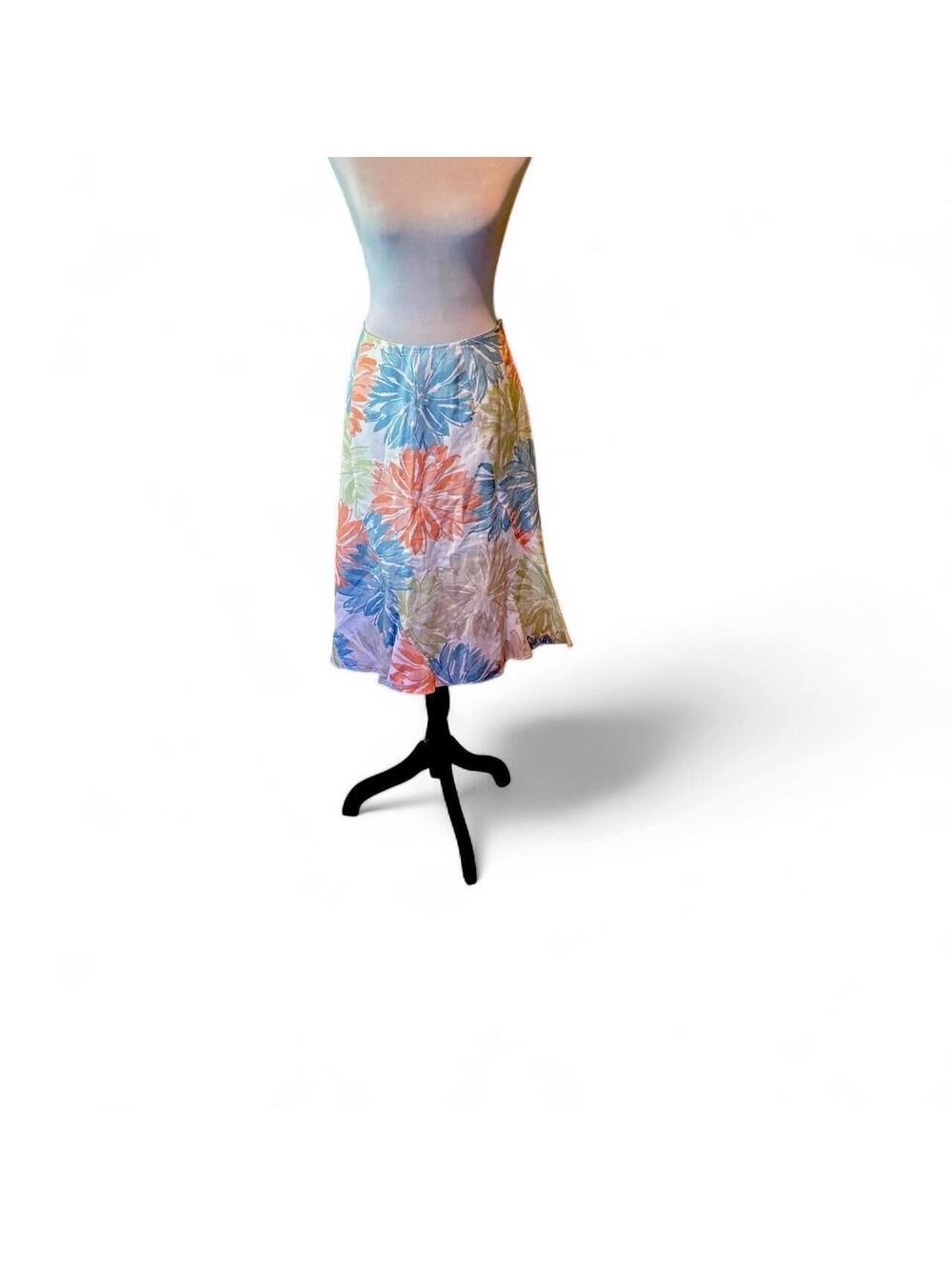 Jh pastel floral midi skirt size 12 NWOT